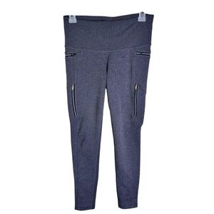 Athleta Black and White Herringbone Leggings Size S